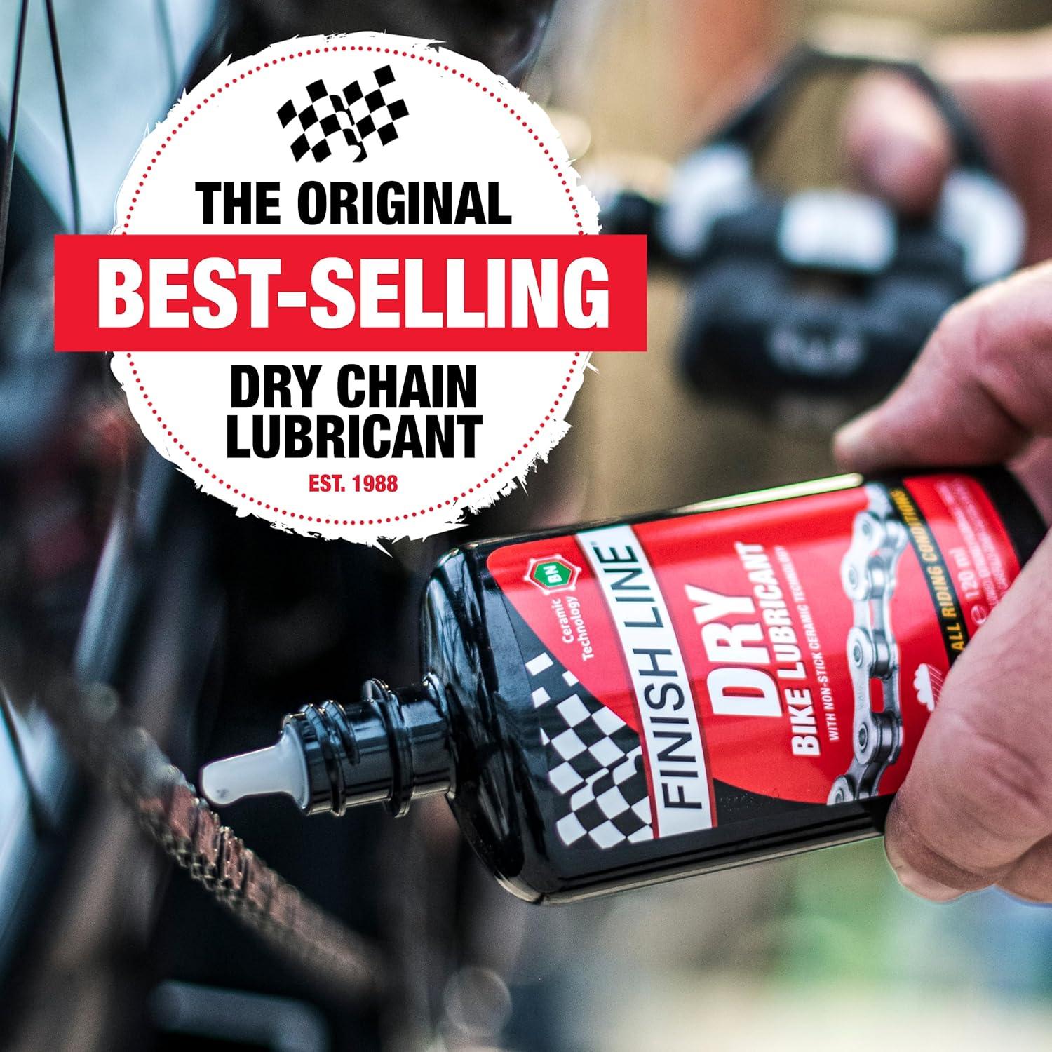image:imageFinish Line Dry Bike Chain Lube Ceramic DryFilm Lubricant Dirt amp Dust Resistant32 Ounce Quart