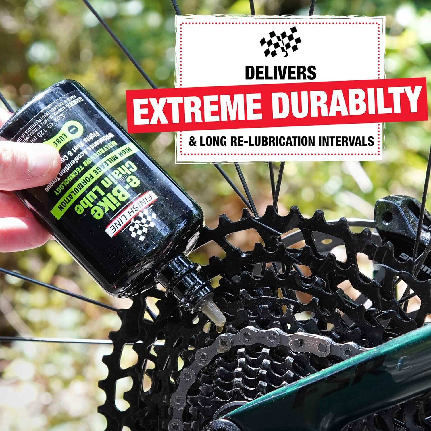 image:imageFinish Line EBike amp Exercise Bike Chain Lube Smooth Durable Lubrication with Rust Protection for HighTorque amp HighMileage Riding