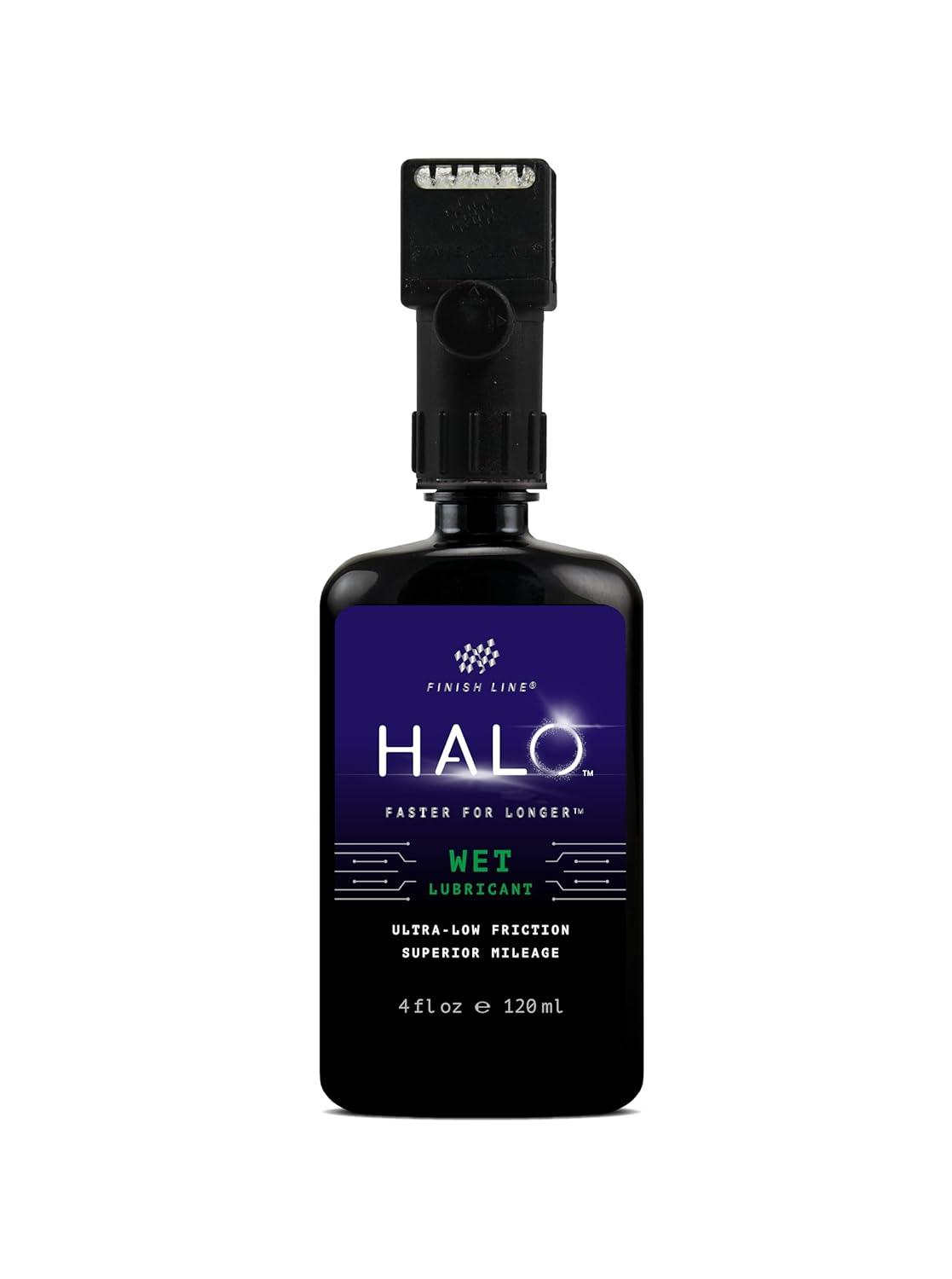 image:imageHalo Wet Bike Chain Lubricant Premium Bicycle Care for Extended Drivetrain Performance Efficiency Bottle with Smart Luber 4 fl oz 120 ml