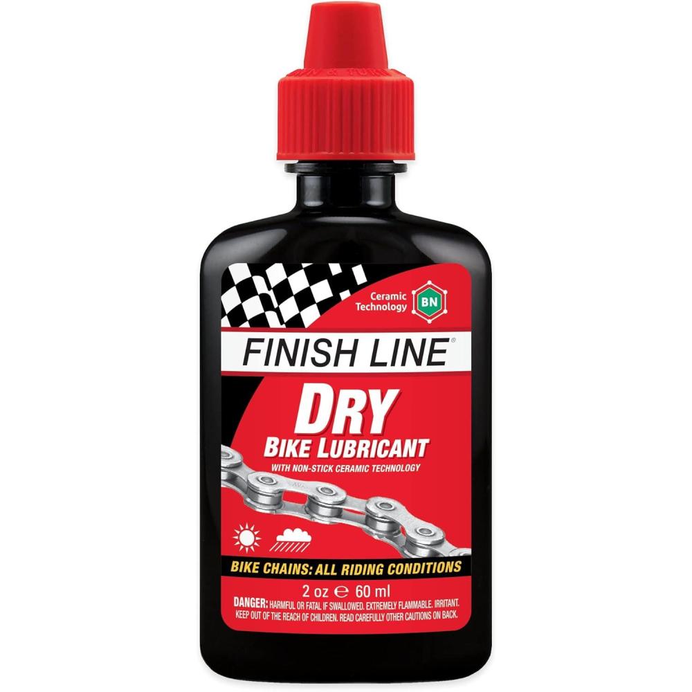 image:imageFinish Line Dry Bike Chain Lube Ceramic DryFilm Lubricant Dirt amp Dust Resistant2 Ounce Squeeze Bottle