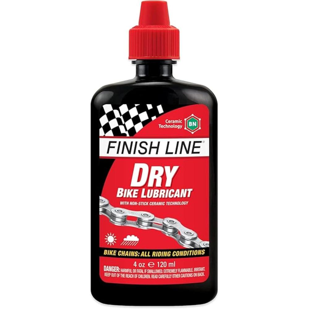 image:imageFinish Line Dry Bike Chain Lube Ceramic DryFilm Lubricant Dirt amp Dust Resistant4 Ounce Squeeze Bottle