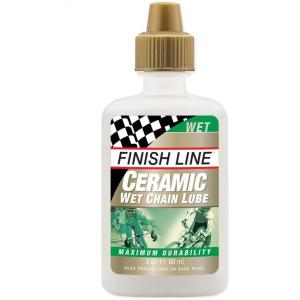image:imageFinish Line Ceramic Wet Bicycle Chain Lube  Advanced Racing Lubricant with Ceramic Coating Biodegradable and Waterproof Formula for Road Track Cyclocross Mountain Bikes Drip Squeeze Bottle 4 oz4 oz
