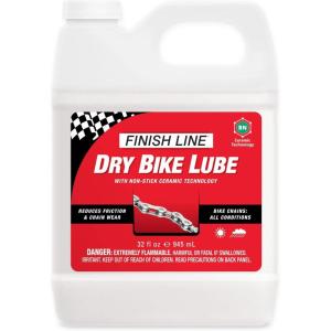 image:imageFinish Line Dry Bike Chain Lube  Ceramic DryFilm Lubricant  Dirt amp Dust Resistant32 Ounce Quart