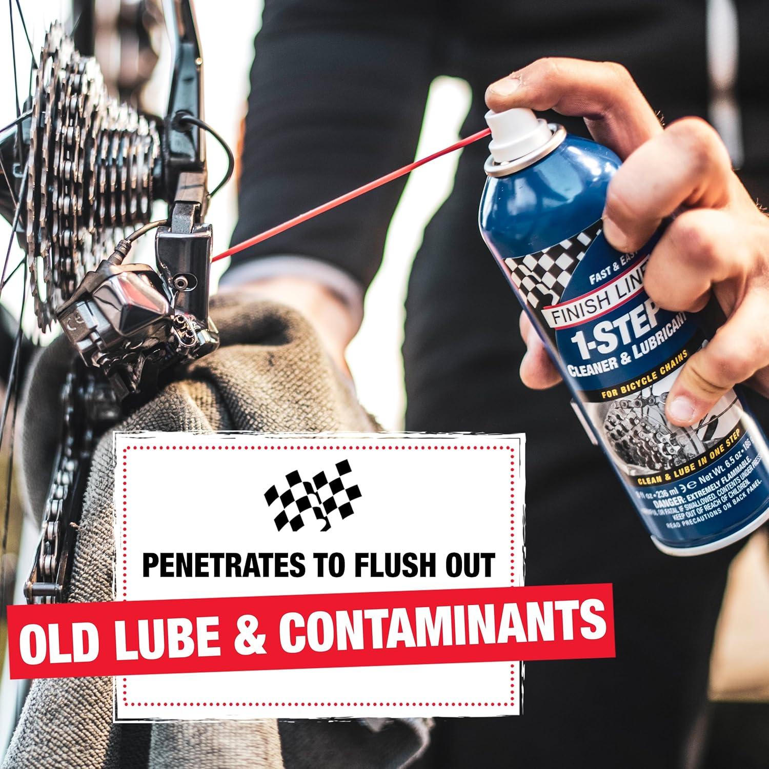 image:imageFinish Line 1Step Bike Chain Cleaner and Lubricant Cleans Lubricates amp Protects in One Application Helps Reduce Wear amp Friction Rust Protection for All Bicycle Chains 8 oz