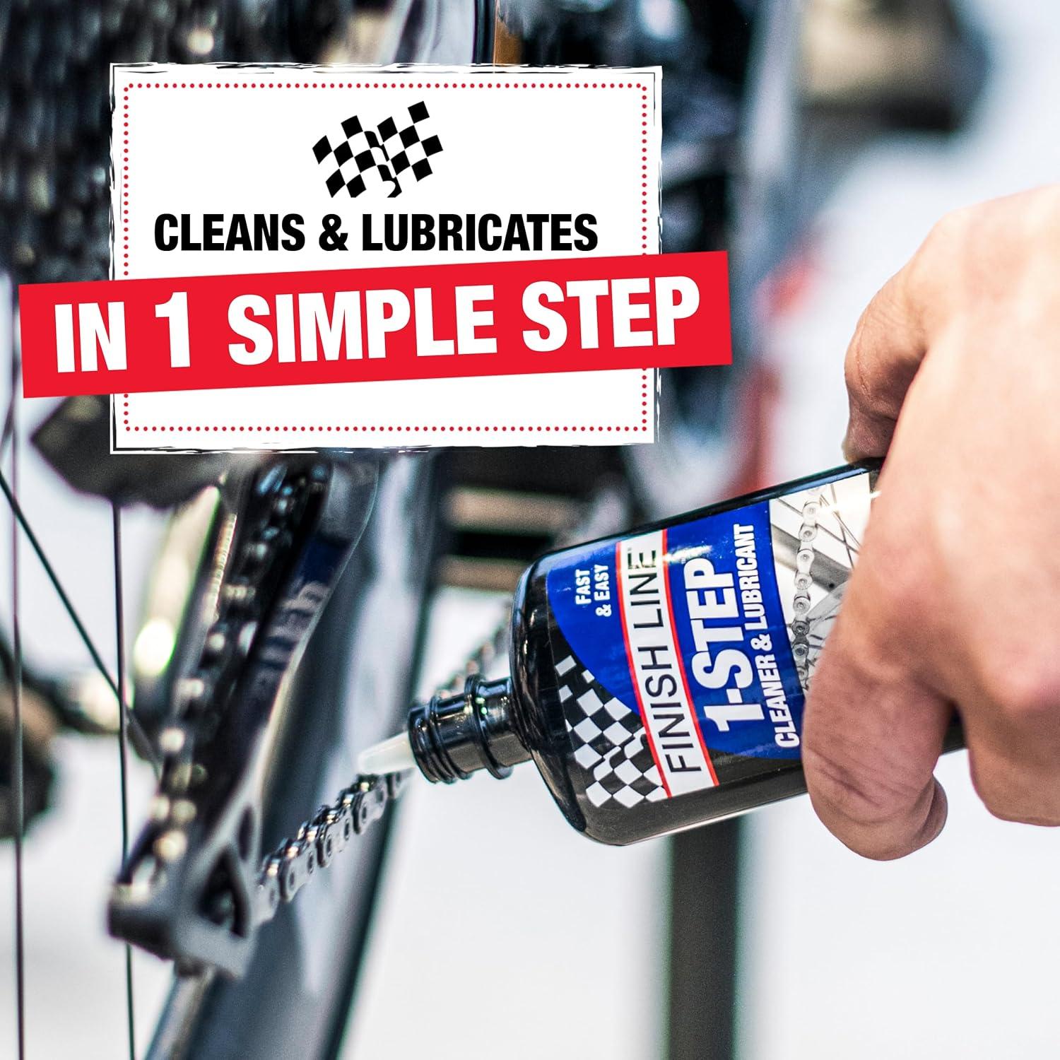 image:imageFinish Line 1Step Bike Chain Cleaner and Lubricant Cleans Lubricates amp Protects in One Application Helps Reduce Wear amp Friction Rust Protection for All Bicycle Chains 8 oz
