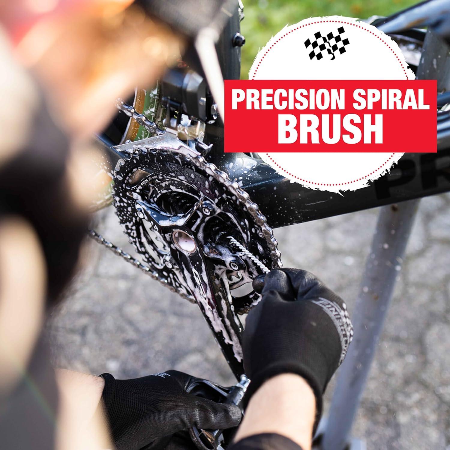 image:imageFinish Line EasyPro 5 Piece Mechanics Bicycle Cleaning Brush Set ProfessionalGrade Kit with Chain Keeper Durable MultiSurface Brushes
