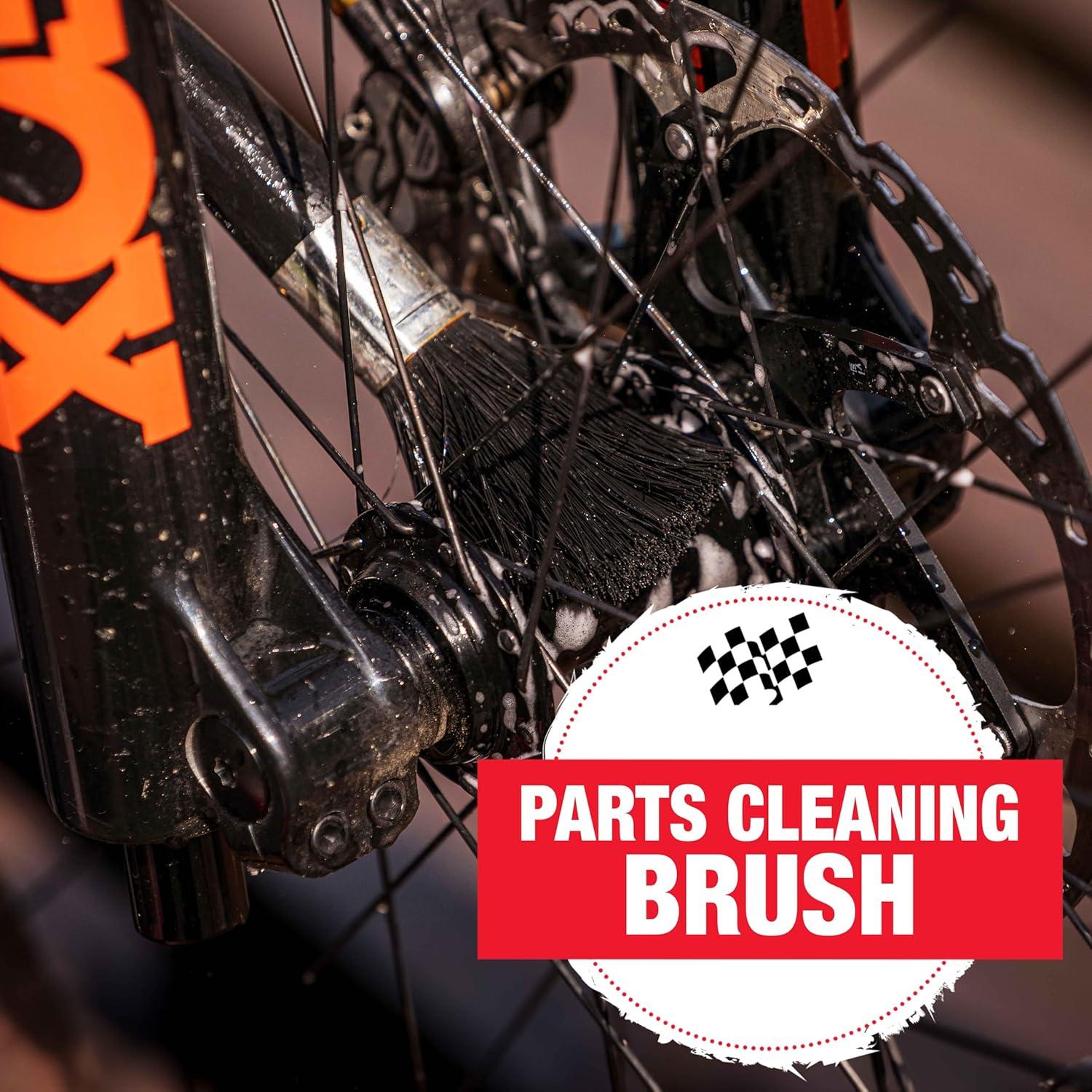 image:imageFinish Line EasyPro 5 Piece Mechanics Bicycle Cleaning Brush Set ProfessionalGrade Kit with Chain Keeper Durable MultiSurface Brushes