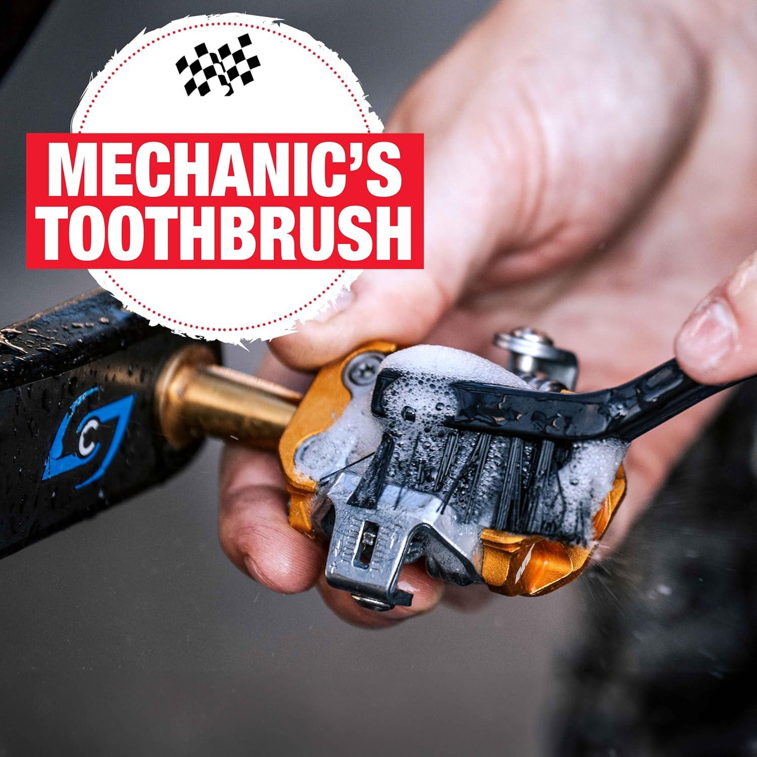 image:imageFinish Line EasyPro 5 Piece Mechanics Bicycle Cleaning Brush Set ProfessionalGrade Kit with Chain Keeper Durable MultiSurface Brushes