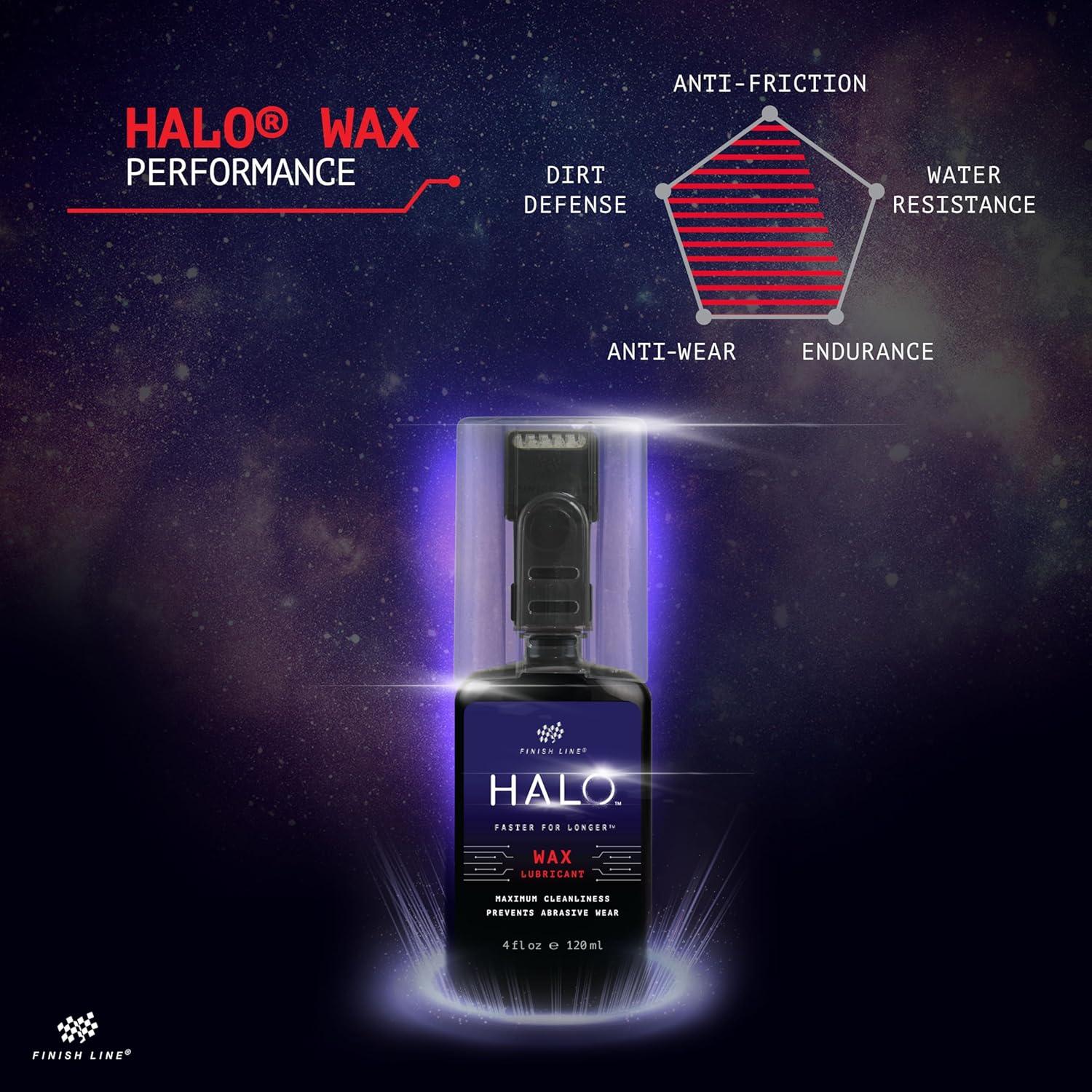 image:imageHalo Wax and Wet Bike Chain Lubricant Premium Bicycle Care for Extended Drivetrain Performance Efficiency Bottle with Smart Luber 8 fl oz 240 ml
