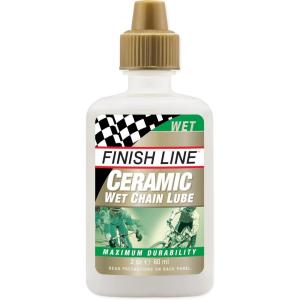 image:imageFinish Line Ceramic Wet Bicycle Chain Lube  Advanced Racing Lubricant with Ceramic Coating Biodegradable and Waterproof Formula for Road Track Cyclocross Mountain Bikes Drip Squeeze Bottle 2 oz2 oz