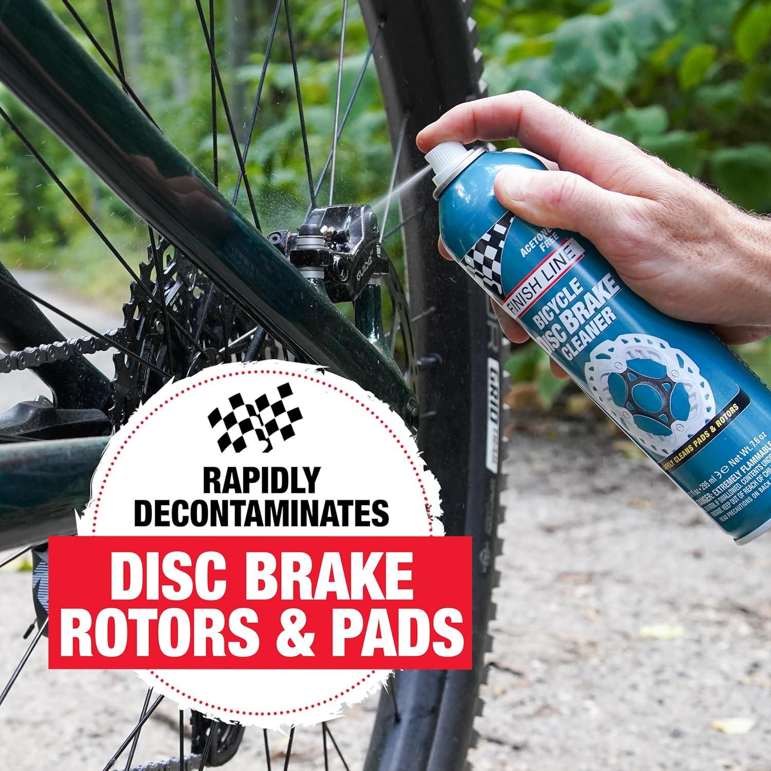 image:imageFinish Line Bike Brake Cleaner Spray Can Disc Rotor Cleaner Acetone Formula Extends Part Life 10 Fl OZ Gray10 oz