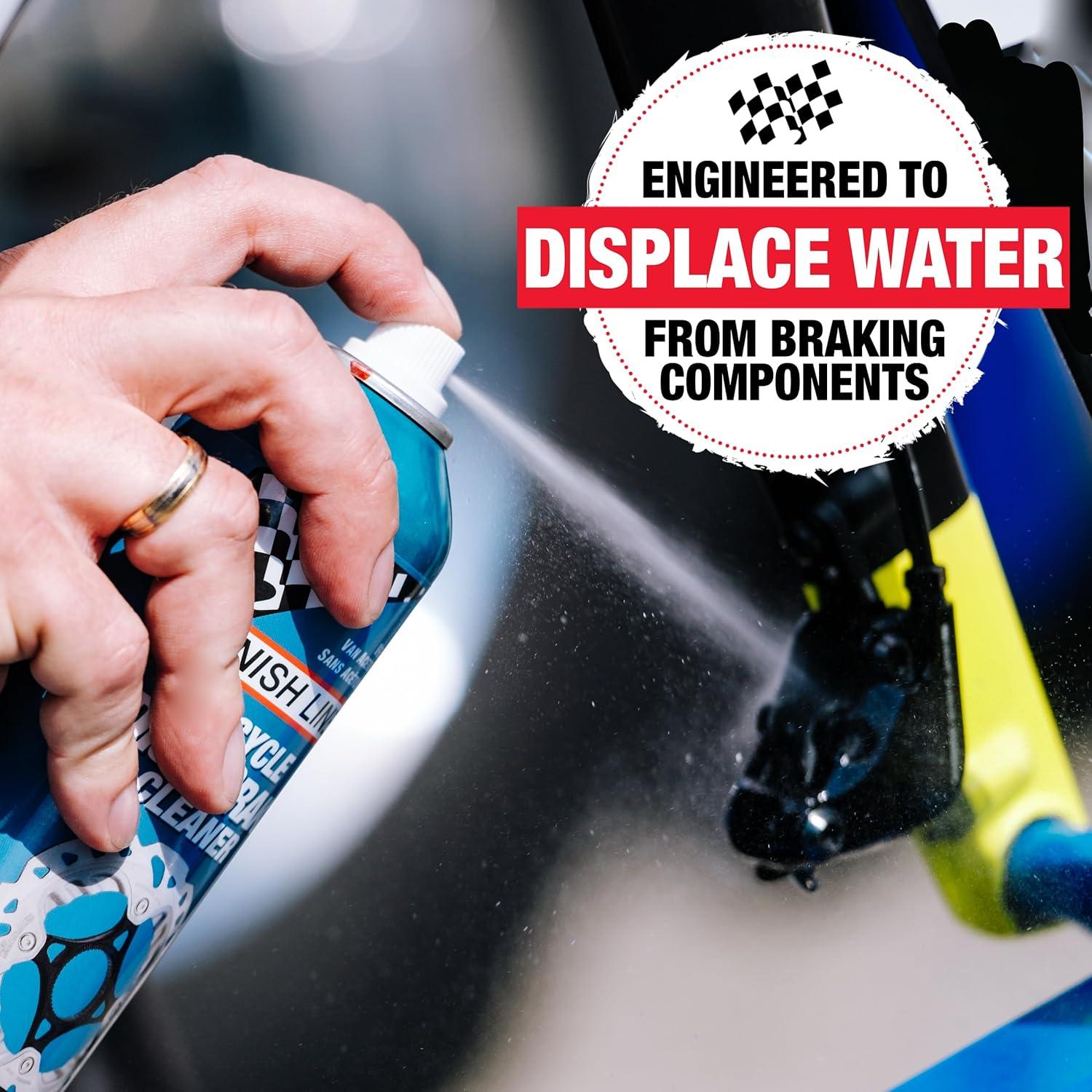 image:imageFinish Line Bike Brake Cleaner Spray Can Disc Rotor Cleaner Acetone Formula Extends Part Life 10 Fl OZ Gray10 oz