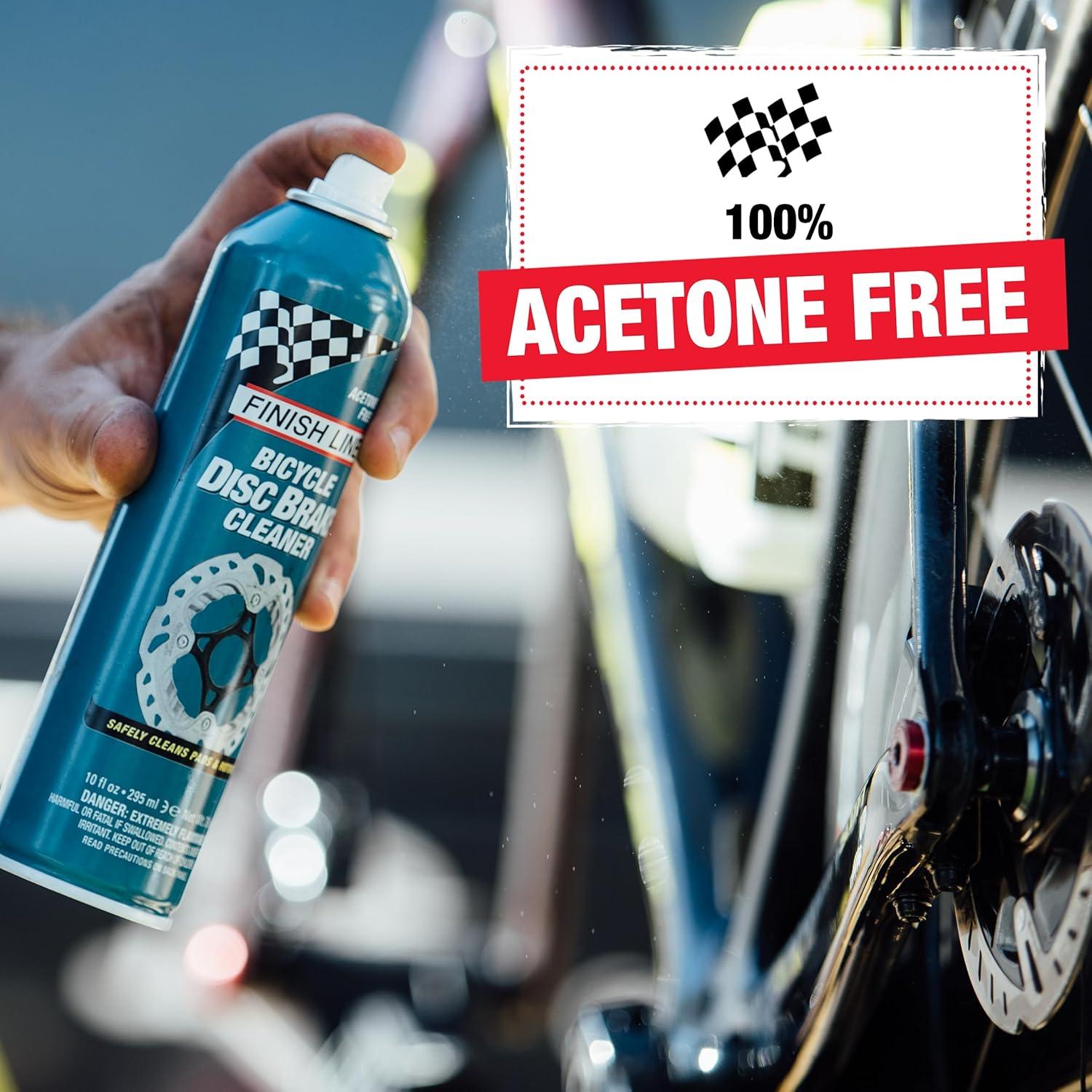 image:imageFinish Line Bike Brake Cleaner Spray Can Disc Rotor Cleaner Acetone Formula Extends Part Life 10 Fl OZ Gray10 oz