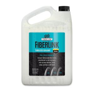 image:imageFinish Line FiberLink Pro Latex Tubeless Tire Sealant with Kevlar Technology  LongLasting Low Viscosity Bicycle Sealant for Road Gravel Cyclocross Mountain amp Fat Bike Tires 8 oz1 Gal