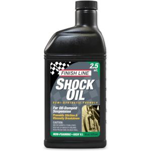 image:imageFinish Line 25wt Suspension Shock Oil  Premium SemiSynthetic NonFoaming Fluid for All Bicycle Forks and Seals  Consistent Damping and Race Proven Performance  16oz Bottle