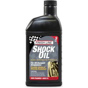 image:imageFinish Line 5wt Suspension Shock Oil  Premium SemiSynthetic NonFoaming Fluid for All Bicycle Forks and Seals  Consistent Damping and Race Proven Performance  16oz Bottle