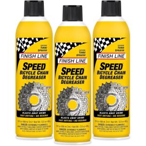 image:imageFinish Line Speed Bike Degreaser  Powerful Dry Formula for Bicycle Chains Gears and Disc Brakes Turbo Spray Cleans Fast Evaporates with No Residue 18 oz 3 Pack18 Fl Oz Pack of 3